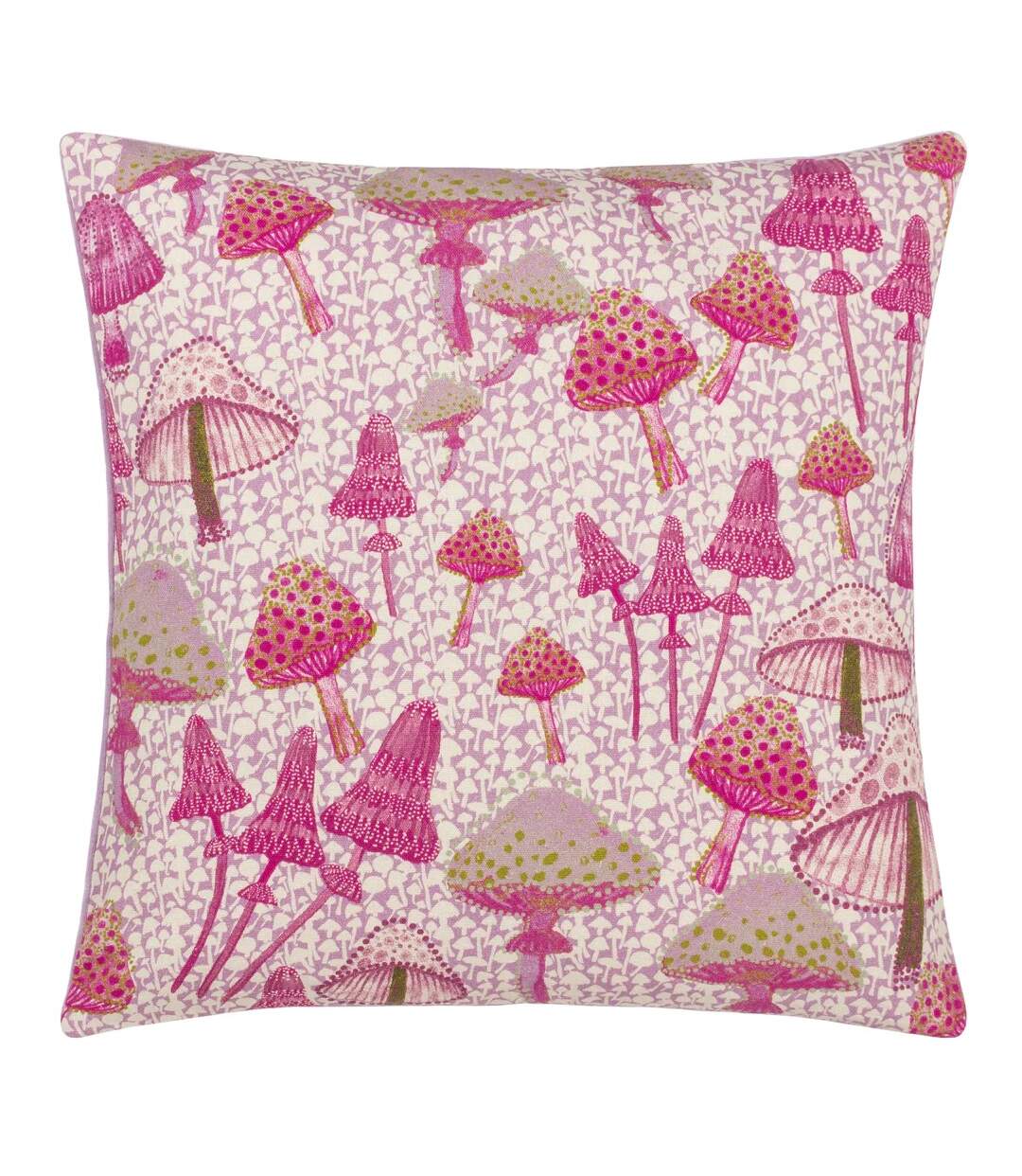 Abstract mushrooms cushion cover 45cm x 45cm lilac Furn-1