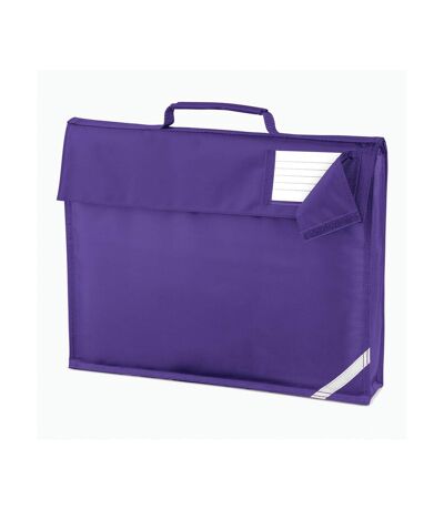 Quadra Reflective Tape Book Bag (Purple) (One Size) - UTRW10033