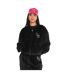 Sweat zippé à capuche femme en velours avec poches et strass Diams Vondutch-1