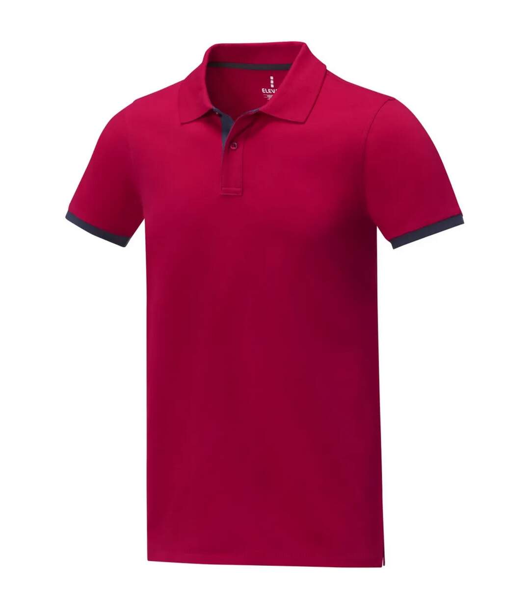 Polo Morgan Homme Rouge Bleu Marine Elevate Life-3
