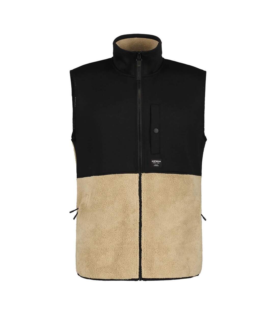 Veste Sans Manches Alger Homme Noir Beige Icepeak-1