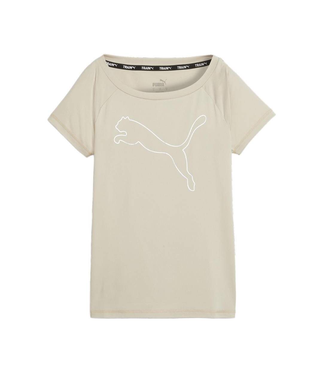 T-shirt de running beige femme puma 522420 - l-1