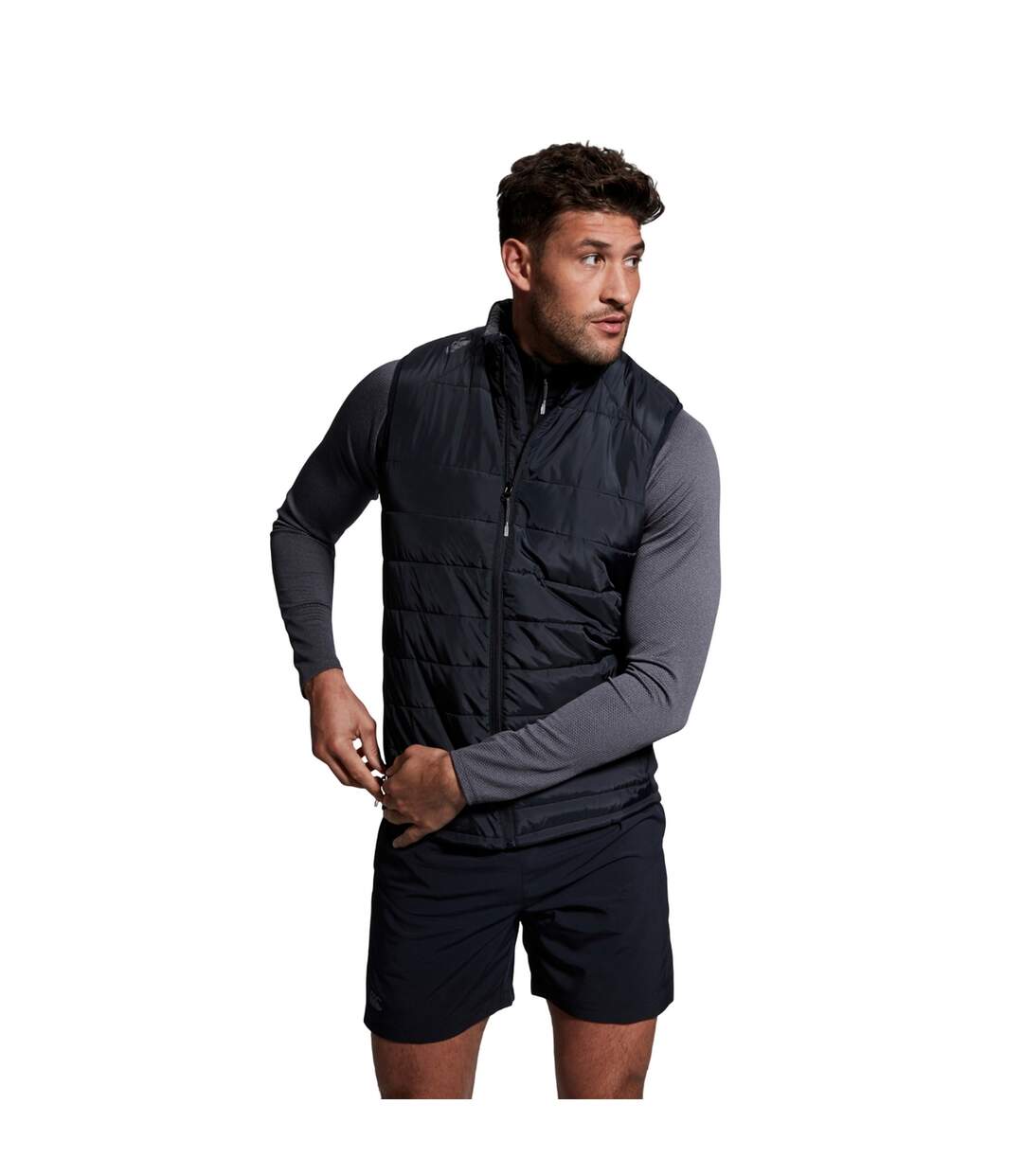 Mens Elite Micro-lite Gilet Black Canterbury-1