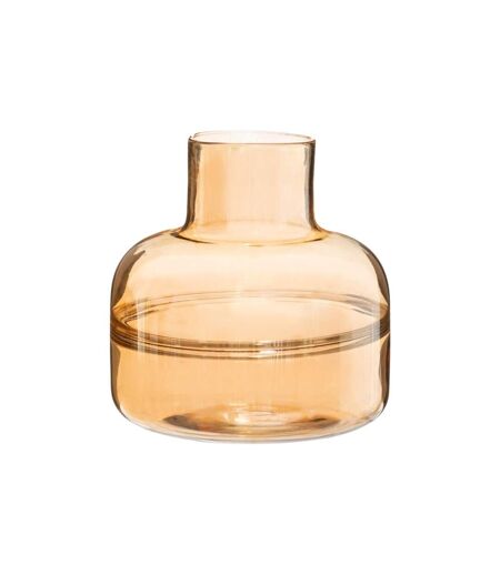 Vase Rond Déco Line Shine 24cm Ambre