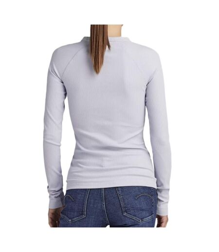 T-shirt manches longues mauve g-star femme d23343
