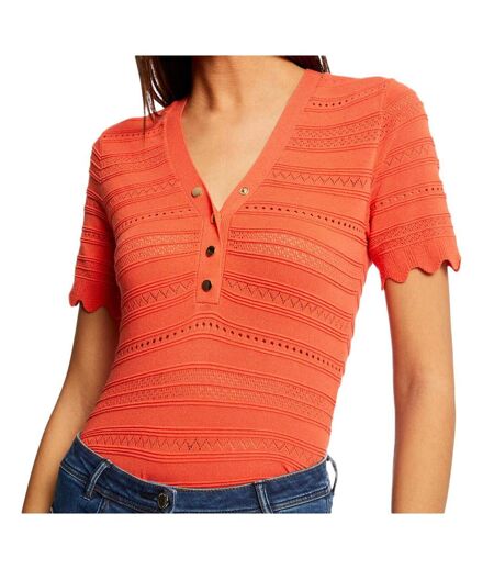 Pull Manches courtes Orange Femme Morgan ISHI - S