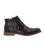 Mens Captain Leather Ankle Boots Black Dune London-3