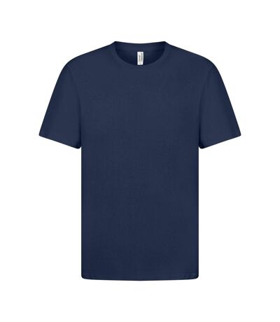 Unisex adult ringspun cotton natural t-shirt navy Casual Classics