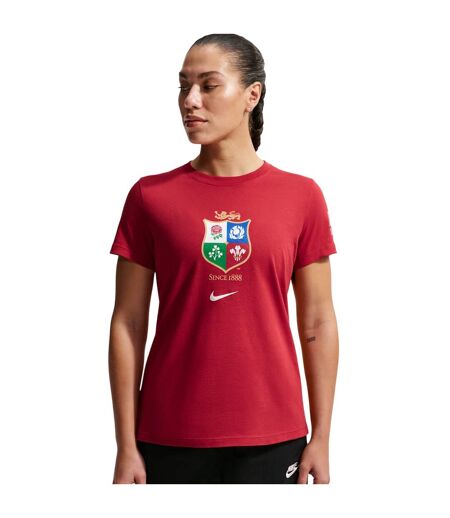 T-shirt Motif/style British & Irish Lions Femme Rouge Blanc Nike