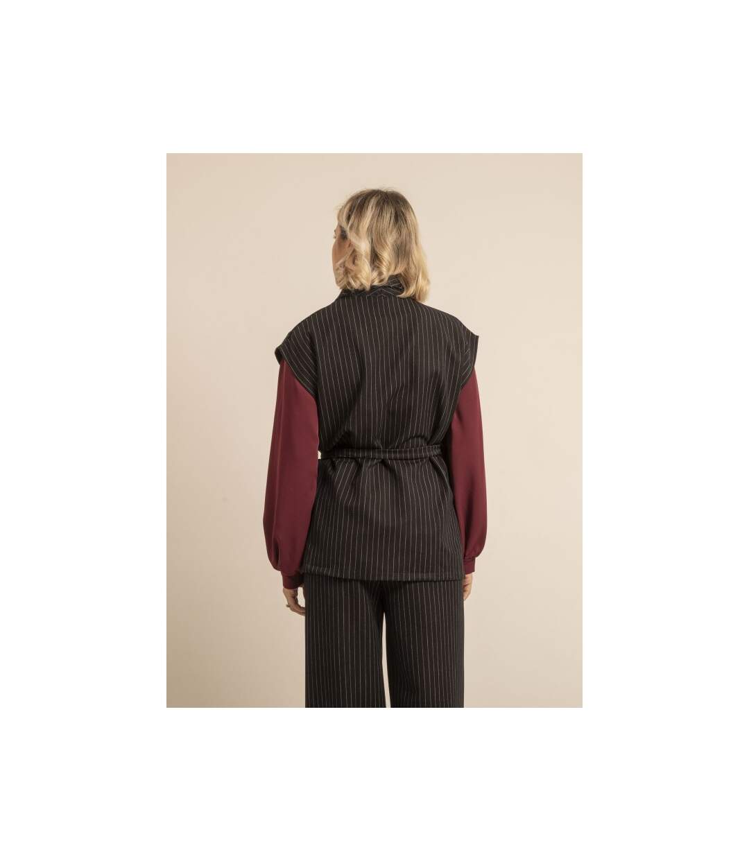 Veste sans manches rayures UVINNY - Dona X Lisa-2