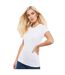 Womens/ladies T-shirt White Casual Classic-1