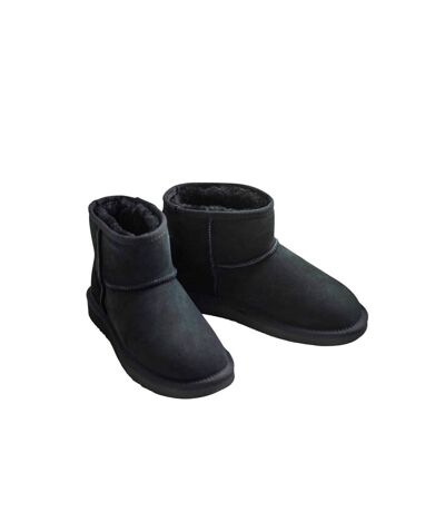 Womens/ladies jade sheepskin boots black Eastern Counties Leather