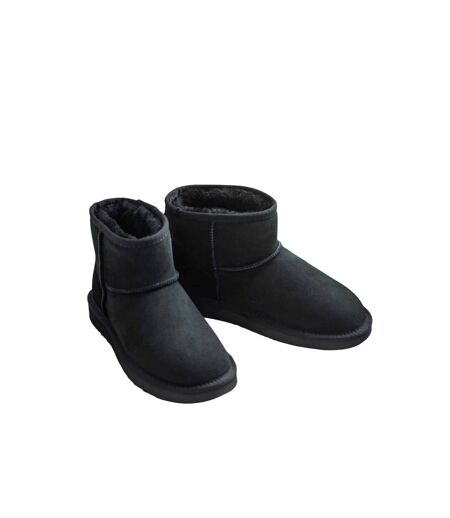 Womens/ladies jade sheepskin boots black Eastern Counties Leather