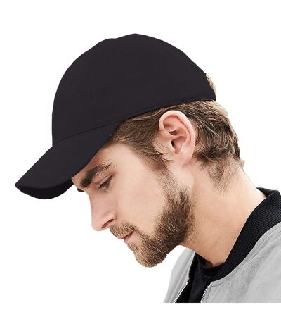 Beechfield Unisex Faux Suede Cap (Black) - UTRW5811