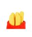 Jouet Peluche de Fouille Frites 19cm Rouge & Jaune