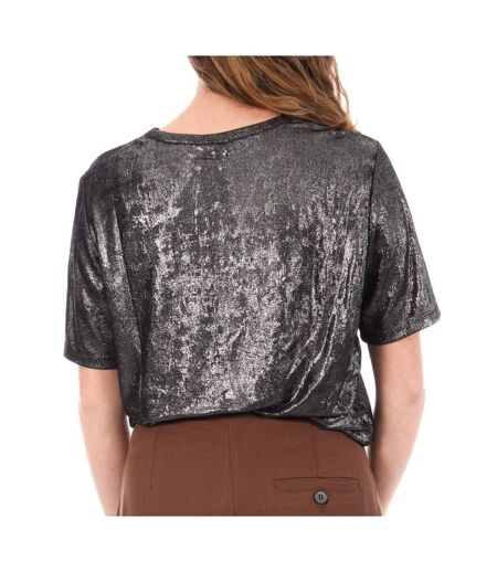 T-Shirt noir femme jdy panther
