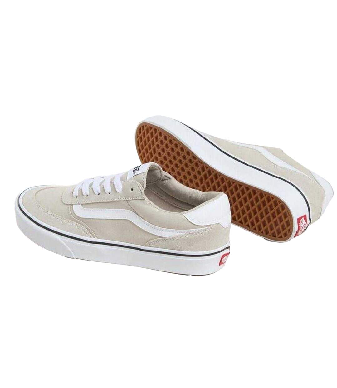 Mens Brooklyn Canvas Trainers Silver Vans-3