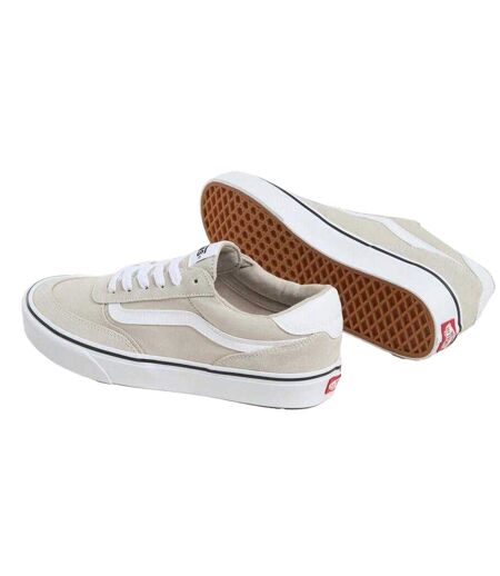 Mens Brooklyn Canvas Trainers Silver Vans