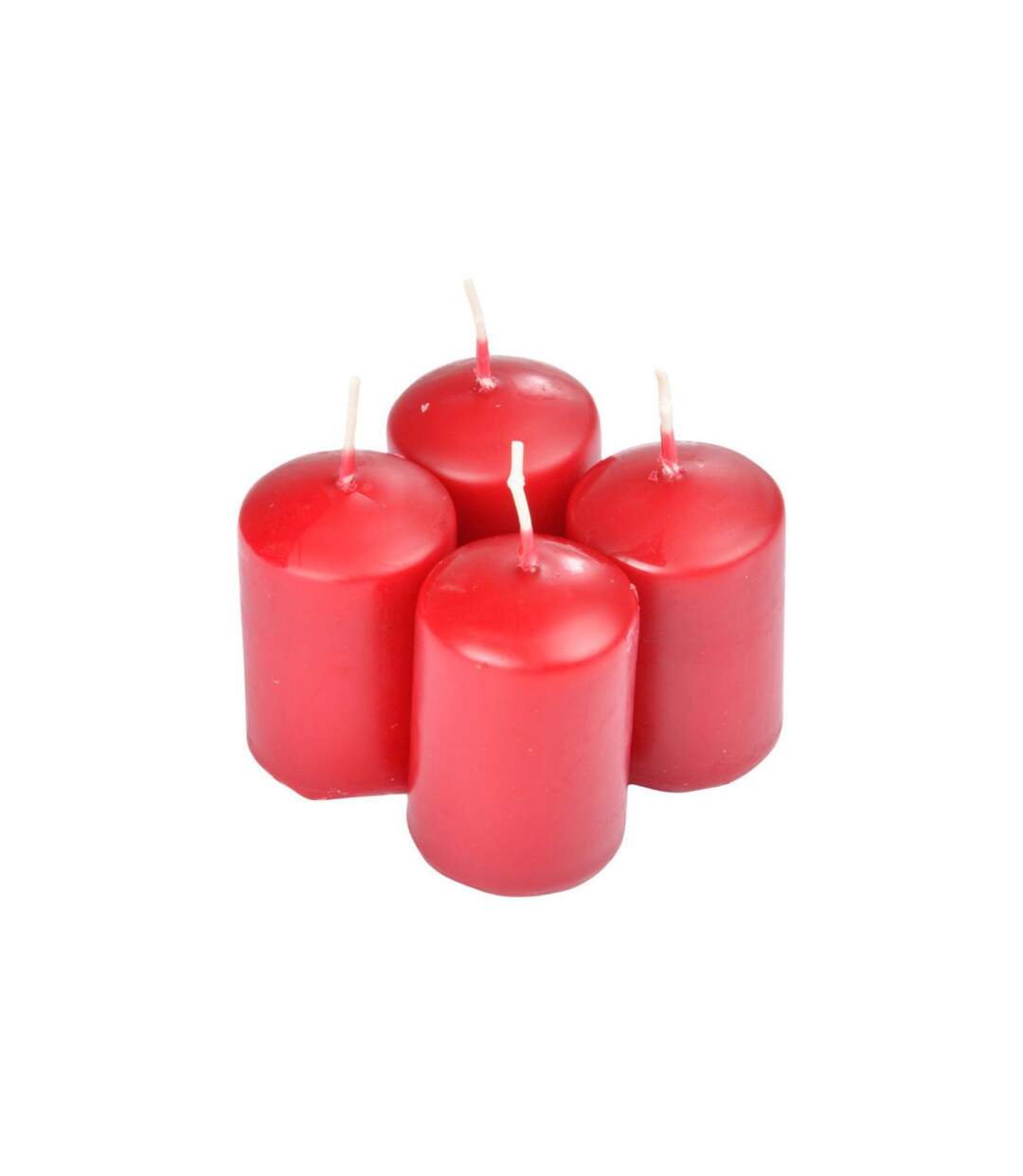 Lot de 4 Bougies Parfumées Essentiel 6cm Fruits Rouges-1