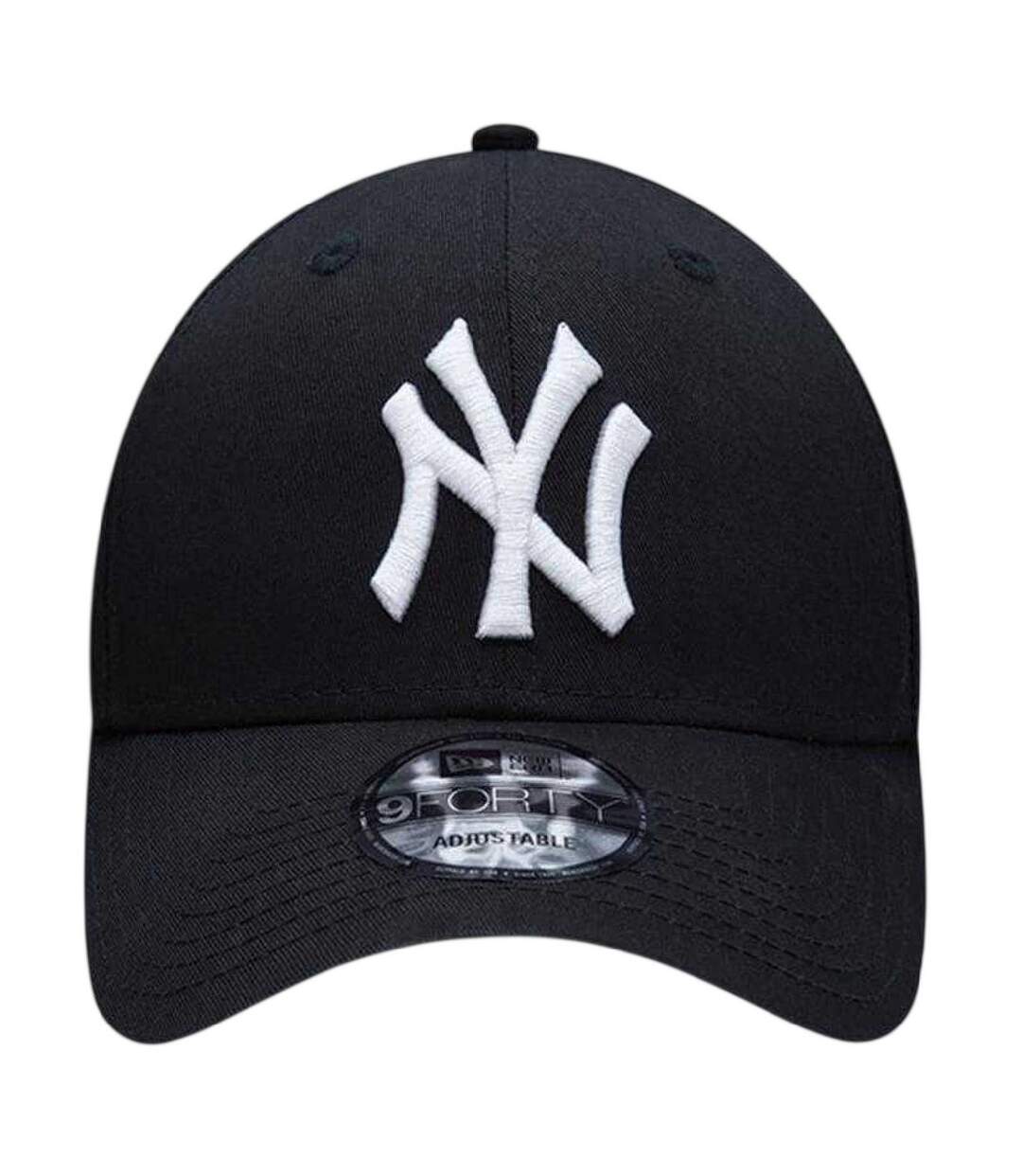 Embroidered Logo Adjustable Baseball Cap Black New Era-3