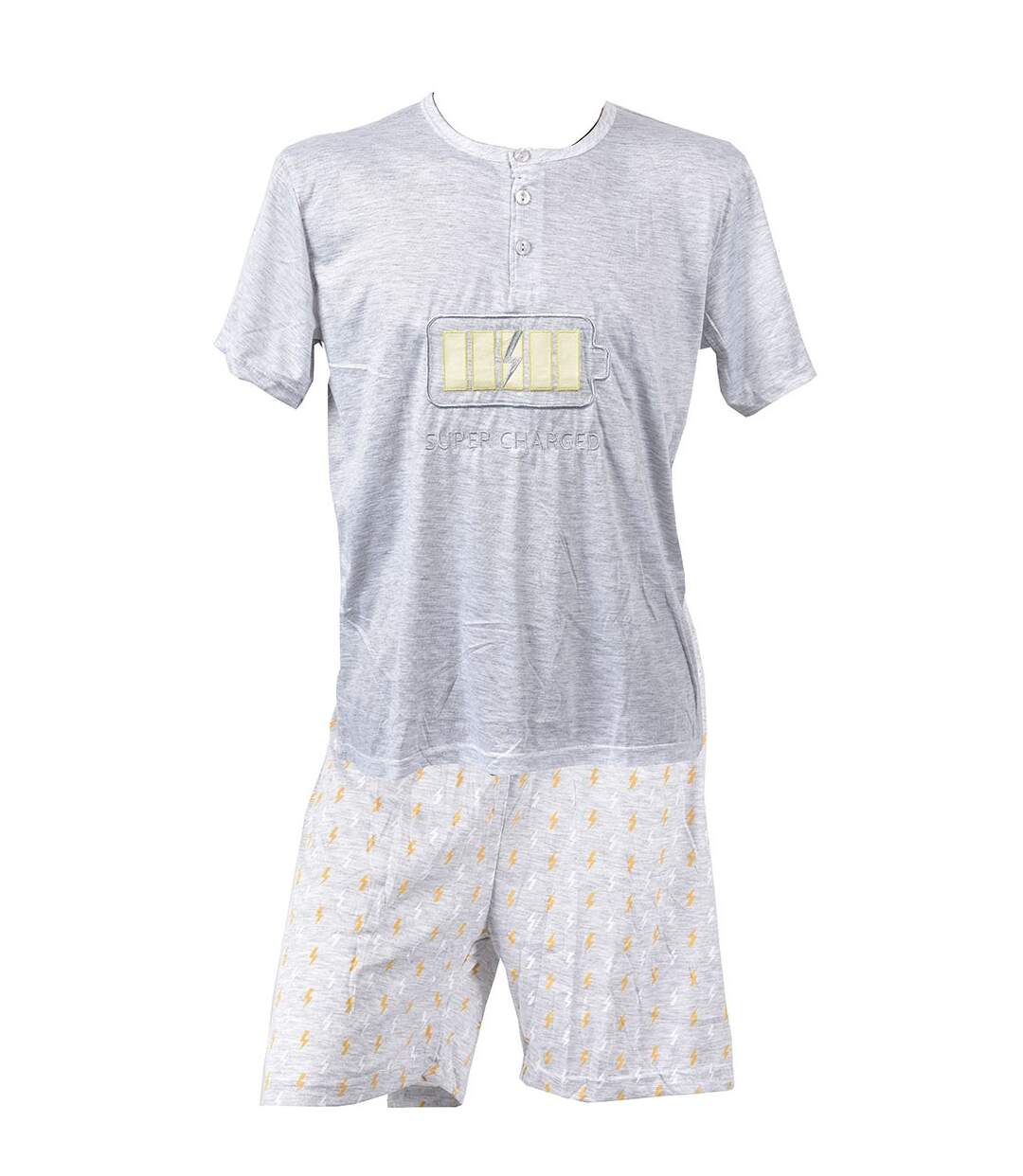 Pyjama Court Homme SARA HOMEWEAR 507 Gris-1