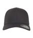 Casquette flexfit delta noir Yupoong