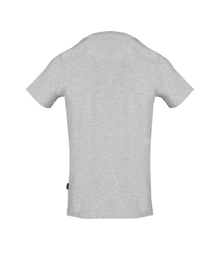 Mens Block Logo T-shirt Grey Aquascutum