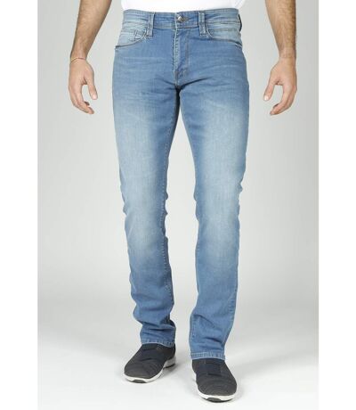 Jeans Fibreflex® coupe droite ajustée super stone washed denim