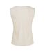 Womens/ladies Shell Cowl Neck Sleeveless Blouse White Boss-2