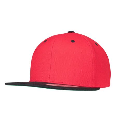 Casquette Ajustable Classic Rouge Noir Yupoong