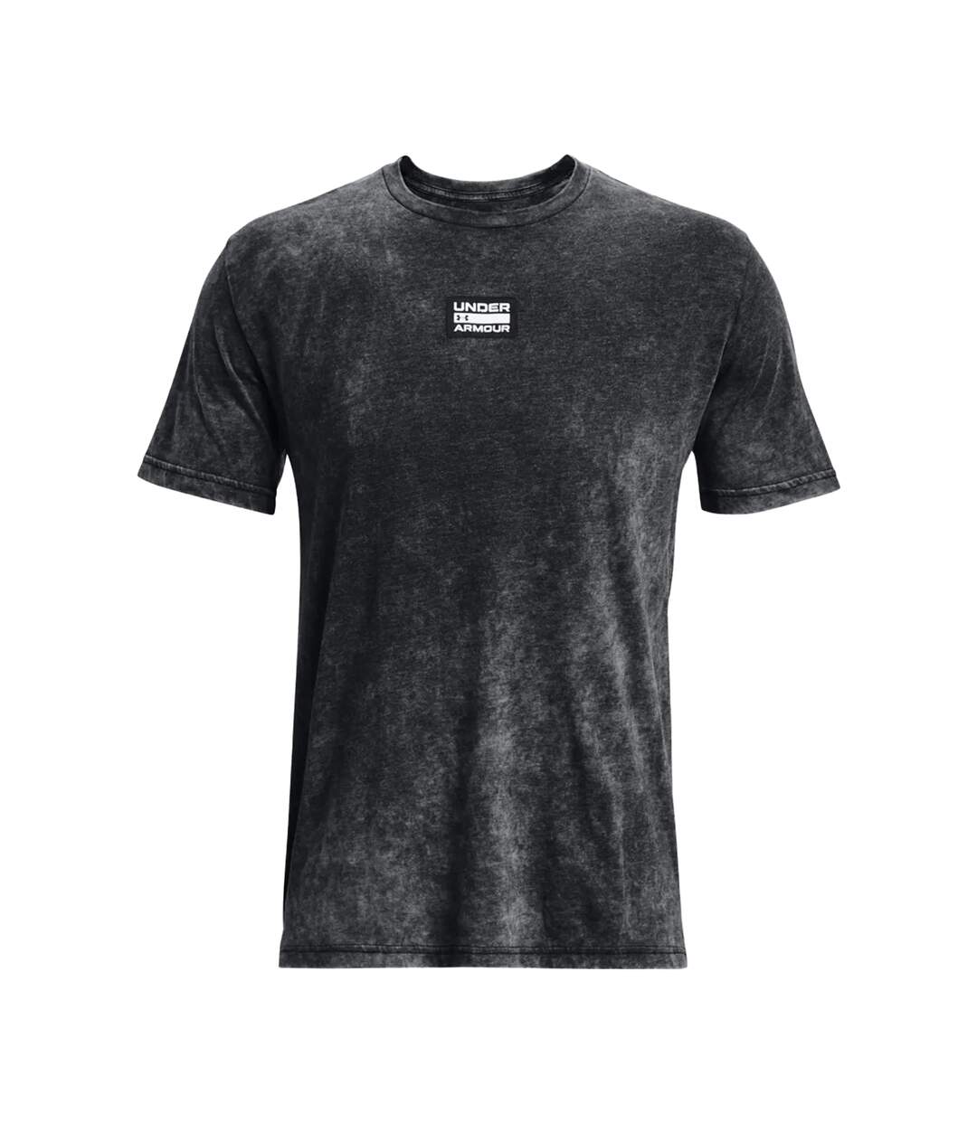 Mens Elevated Core Washed T-shirt Black Under Armour-2