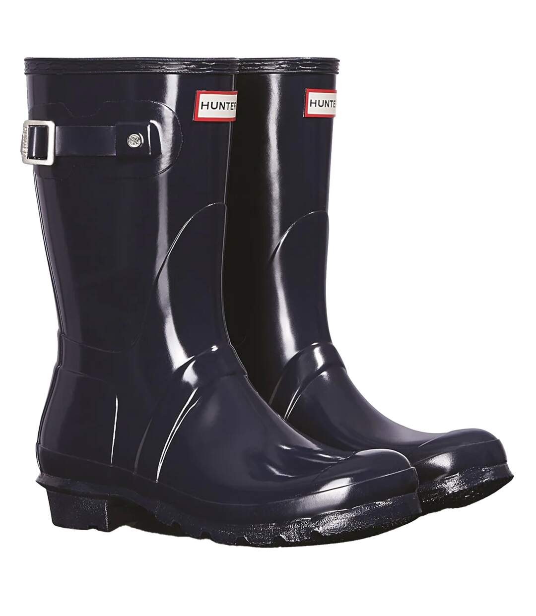 Womens/ladies original short wellington boots navy Hunter-1