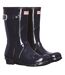 Bottes de pluie original femme bleu marine Hunter-1