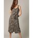 Robe midi en tissu gaufré à motifs léopard OCTAZIA-3