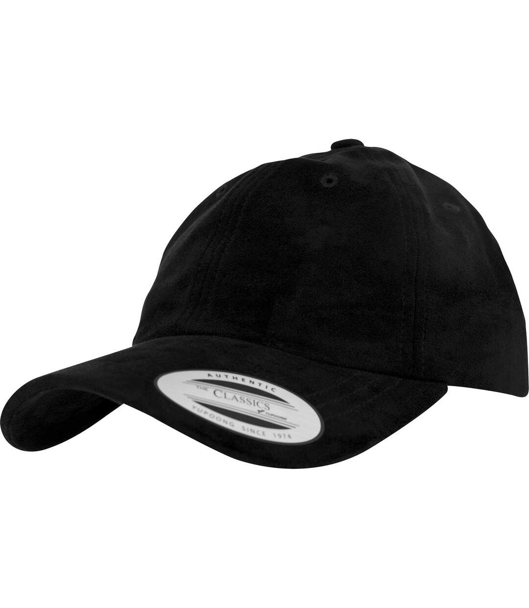 Casquette flexfit velours noir Yupoong-1