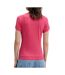 T-Shirt slim rose femme tommy hilfiger logo-2