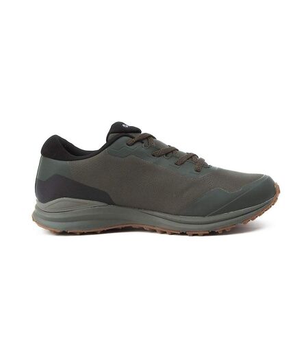 Mens Benard Waterproof Walking Shoes Khaki Hi-Tec