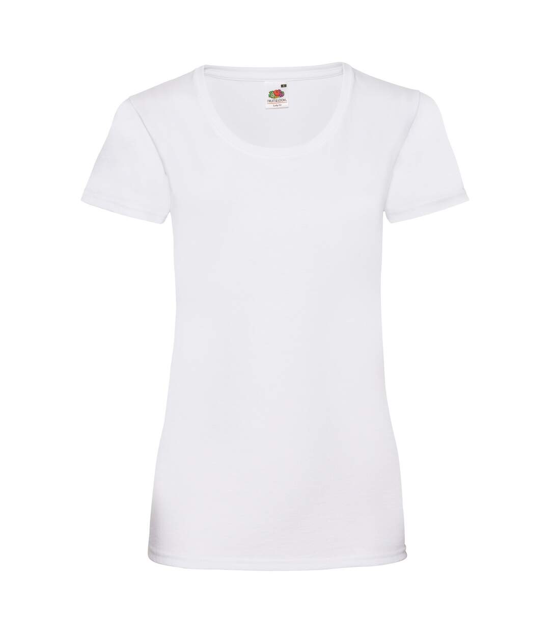 T-shirts Manches Courtes Femmes Blanc Fruit Of The Loom-2