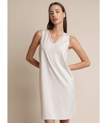 Chemise de nuit sans manches Organic Dots Admas