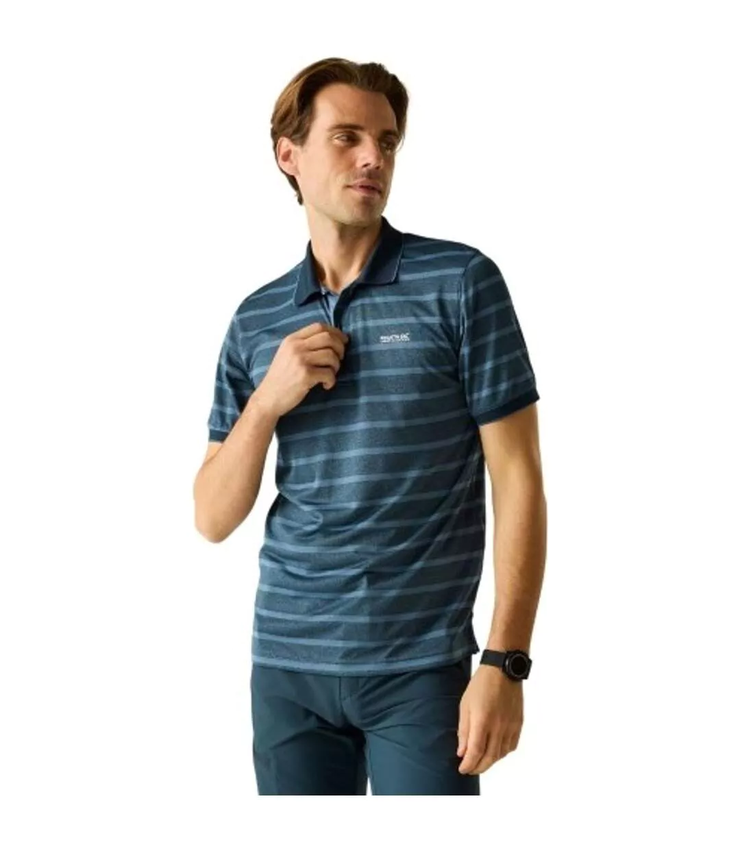 Mens Kildra Polo Shirt Night Sky China Blue Regatta-1