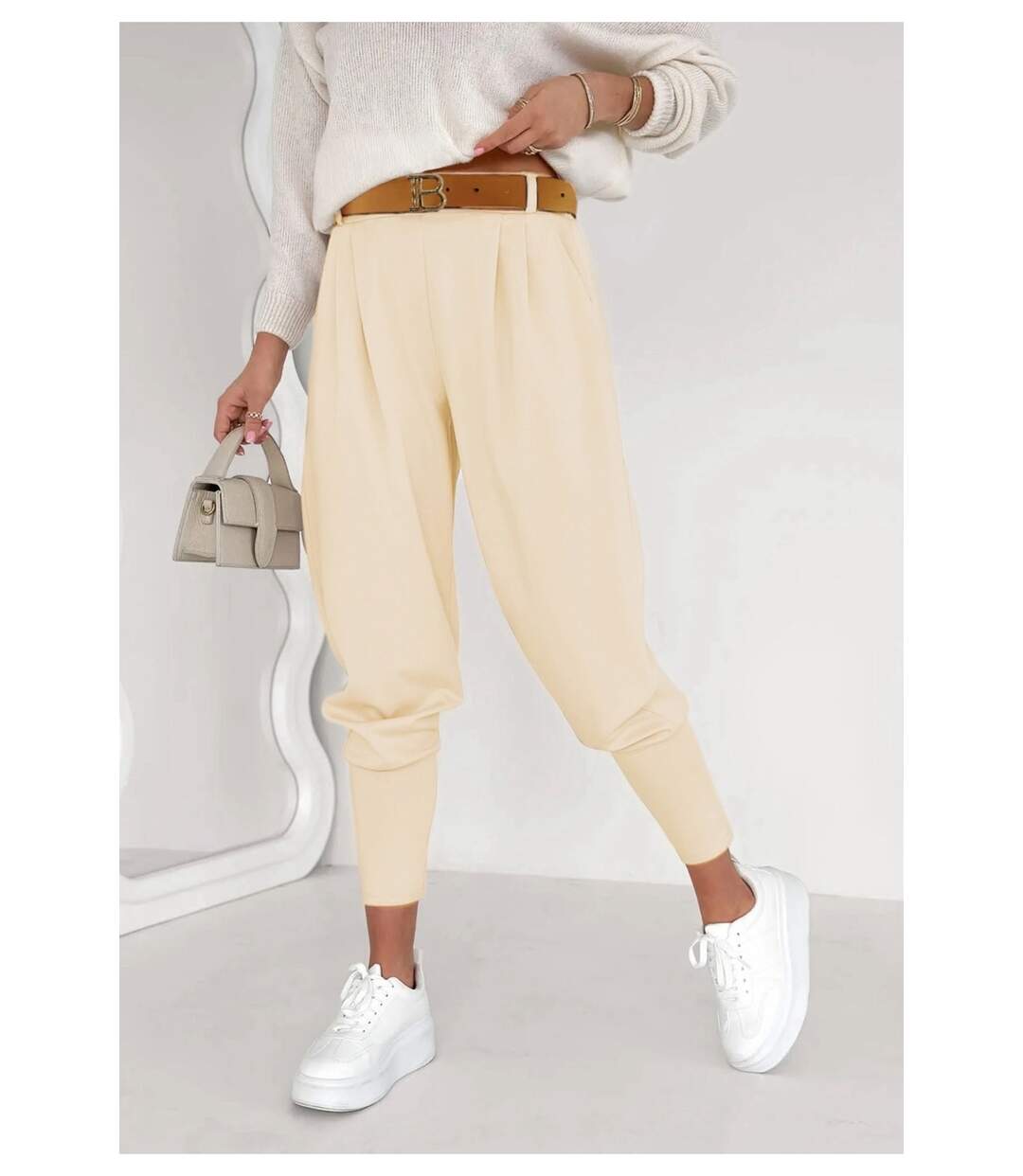 Pantalon avec ceinture-1