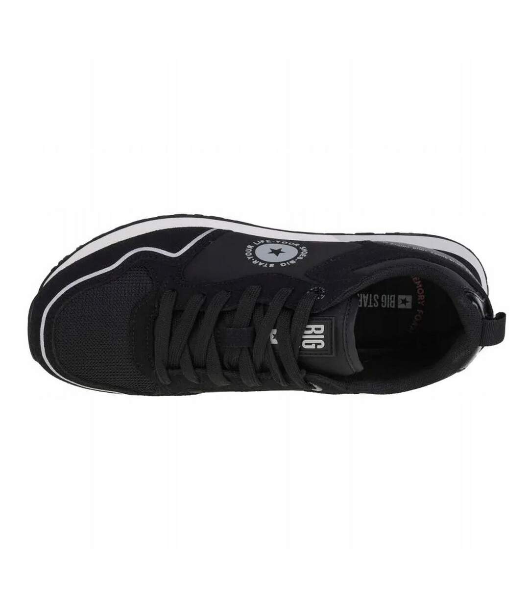 Baskets Motif/style Logo Femme Noir Big Star-3