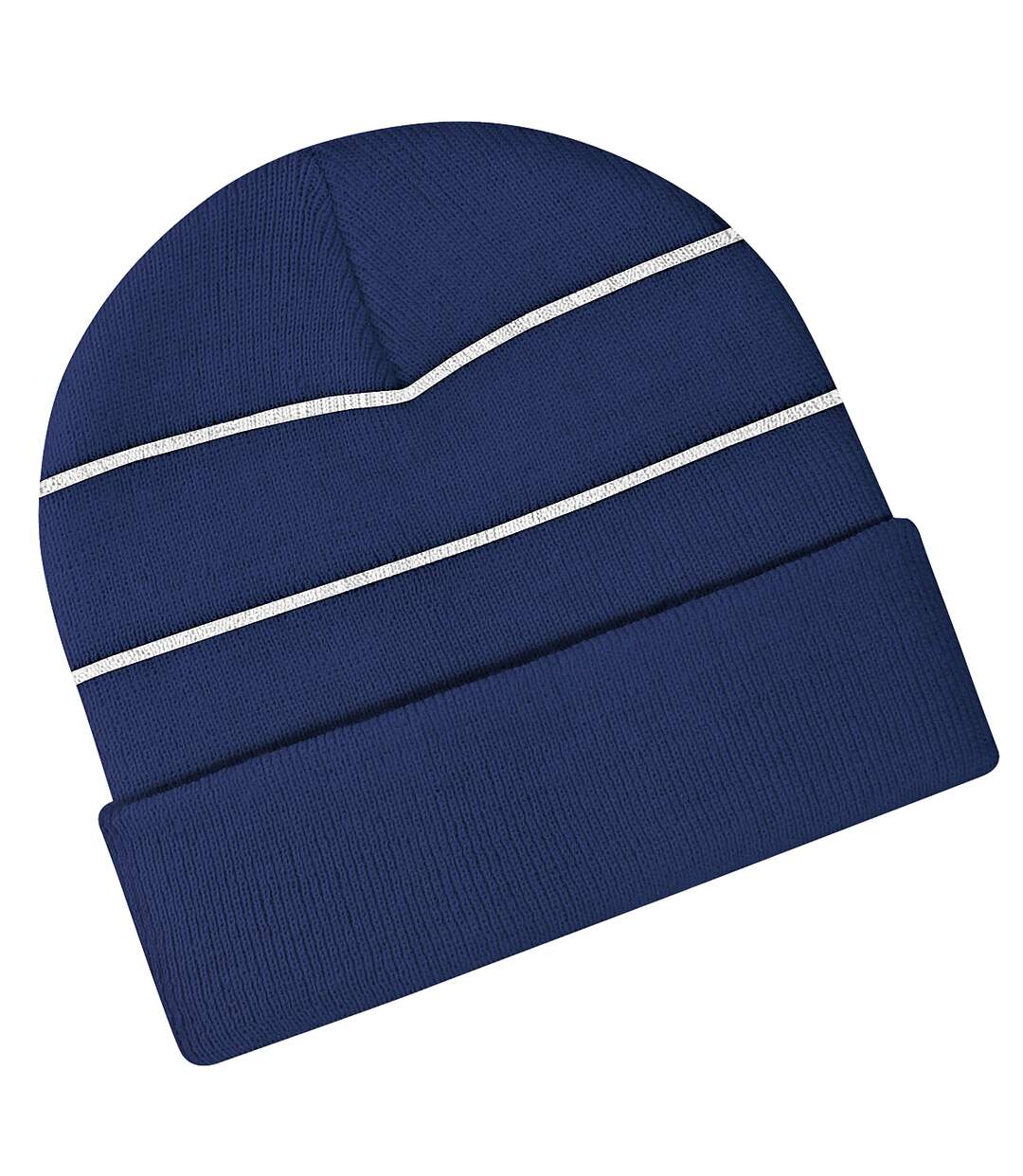 Beechfield Enhanced-viz Hi-Vis Knitted Winter Hat (French Navy) - UTRW208-2