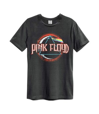 Mens On The Run Pink Floyd T-shirt Charcoal Red Amplified