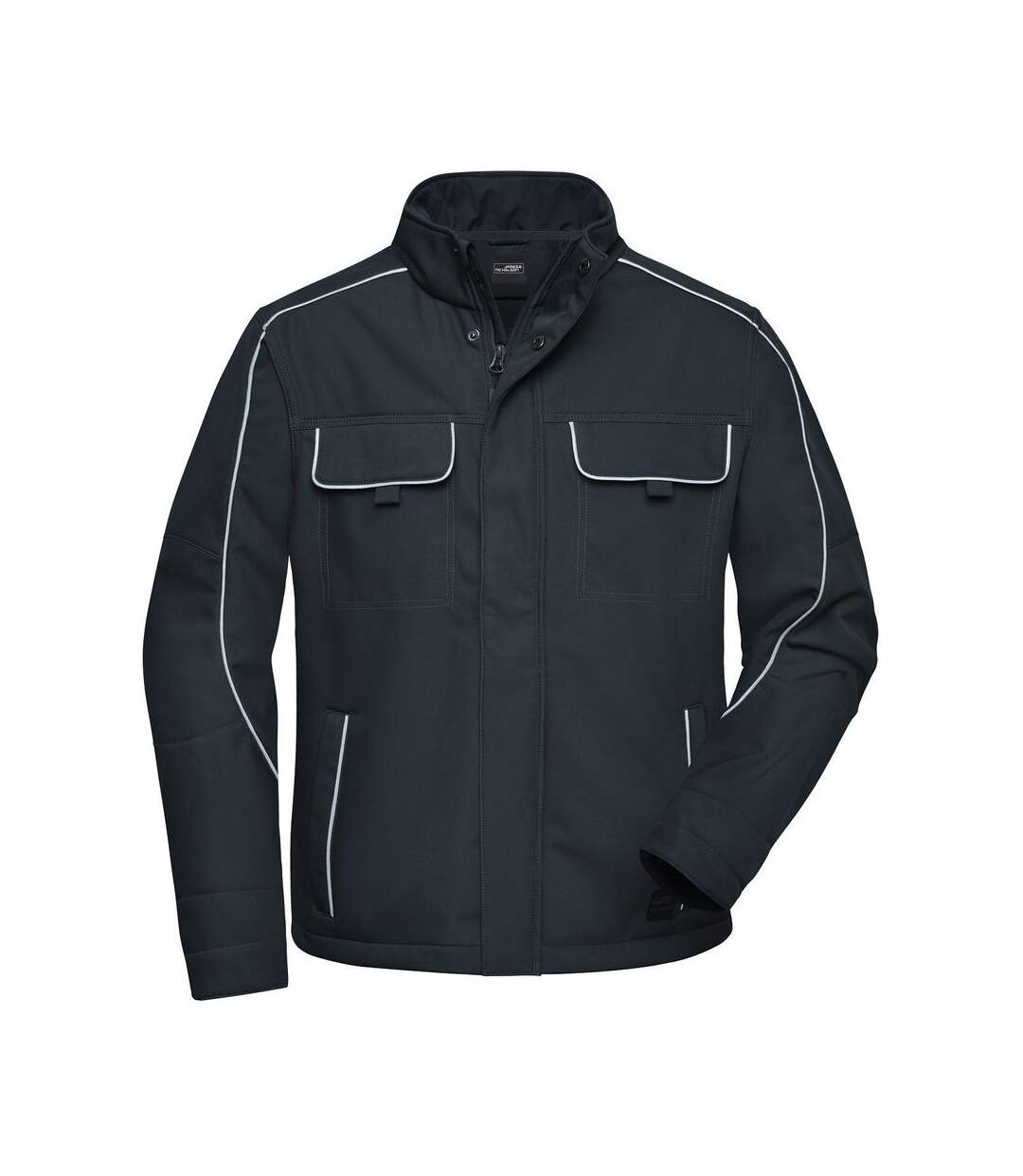 Veste blouson de travail légère softshell mixte - JN884 - gris carbone-1