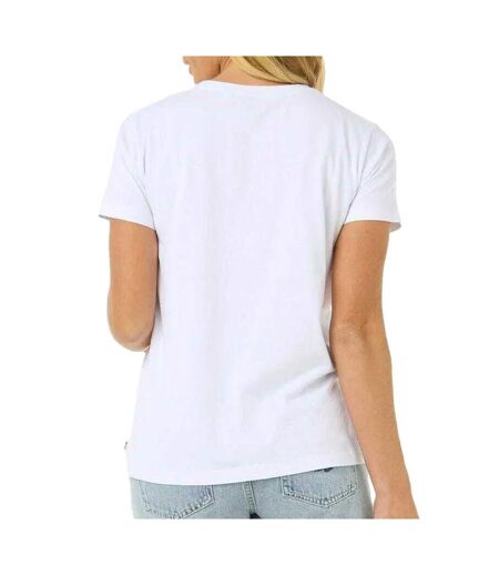 T-Shirt blanc femme rip curl crystal standard