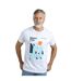 Mens coordinates graphic t-shirt white Weird Fish-4