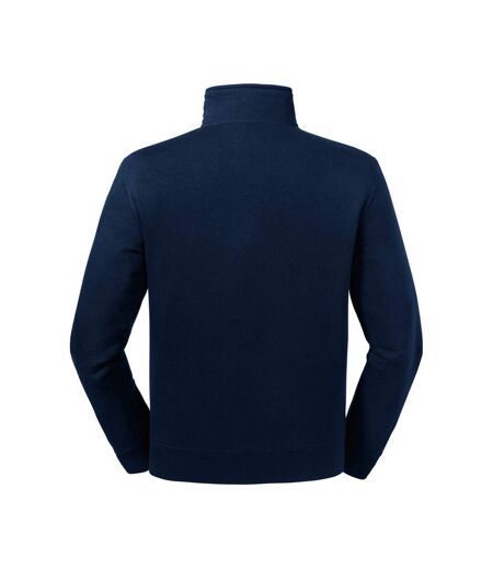 Russell Mens Authentic Zip Neck Sweatshirt (French Navy) - UTPC4069