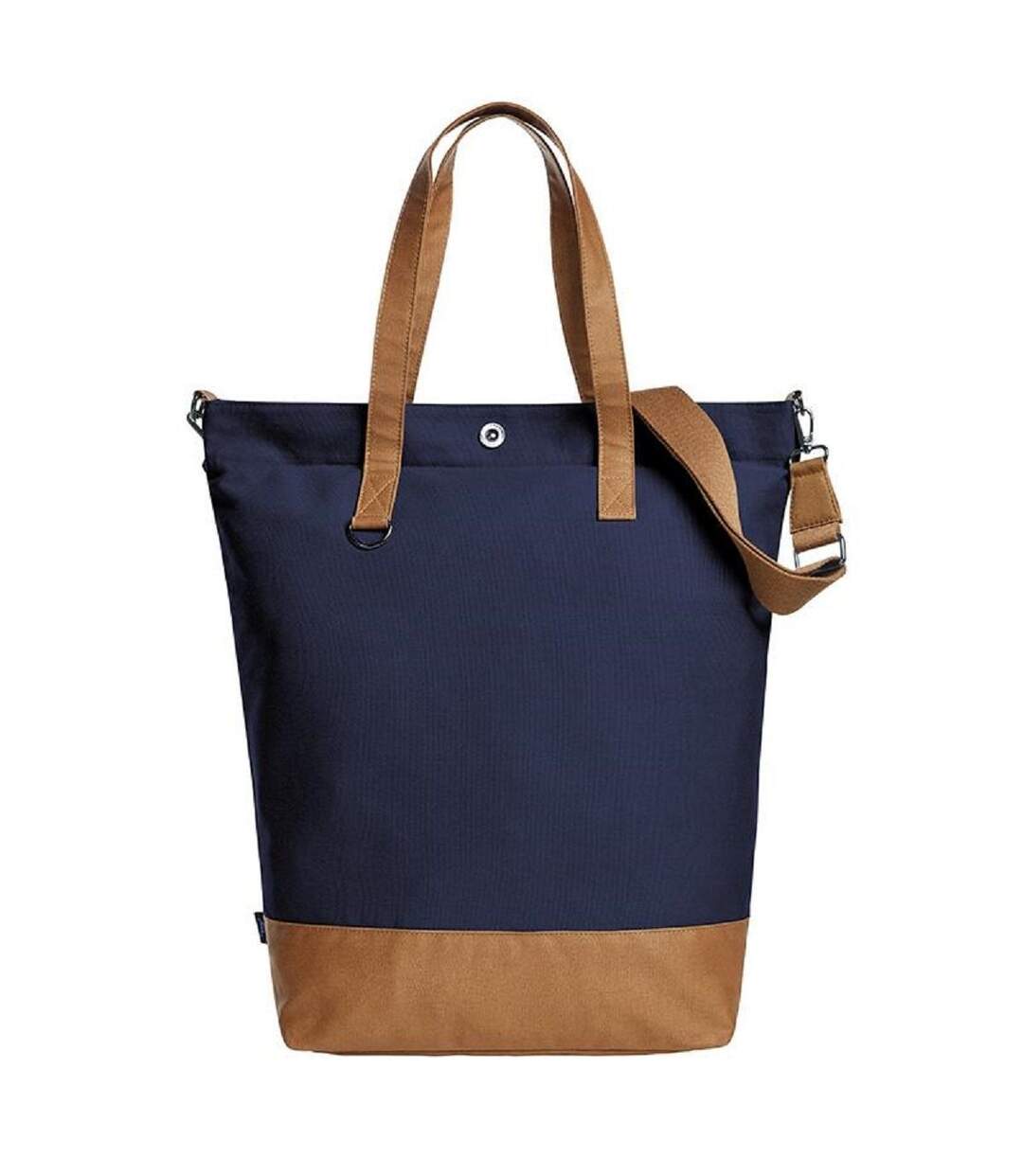 Sac shopping - sac de plage - 1816519 - bleu marine et brun-1