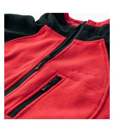 Hi-Tec Mens Monar Full Zip Fleece Jacket (Dark Red/Black) - UTIG166